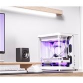 Корпус JONSBO TK-1 2.0 White, TG (aquarium), mini-ITX, mATX, белый