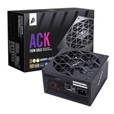 Блок питания 1STPLAYER ACK GOLD 750W Black / ATX 3.1, PCle 5.1, APFC, 80 PLUS Gold, LLC+DC-DC, full Teapo caps, 140mm fan, full modular / HA-750BA2-BK