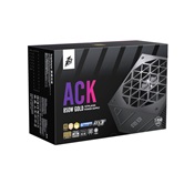 Блок питания 1STPLAYER ACK GOLD 850W Black / ATX 3.1, PCle 5.1, APFC, 80 PLUS Gold, LLC+DC-DC, full Teapo caps, 140mm fan, full modular / HA-850BA2-BK