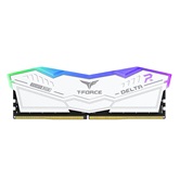 Модуль памяти DDR5 TEAMGROUP T-Force Delta RGB 32GB (2x16GB) 6400MHz CL32 (32-39-39-84) 1.35V / FF4D532G6400HC32ADC01 / White
