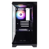 Корпус 1STPLAYER MIKU Mi2 Black / mATX / 3x120mm FRGB fans / Mi2-BK-3F1