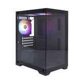 Корпус 1STPLAYER MIKU Mi2 Black / mATX / 3x120mm FRGB fans / Mi2-BK-3F1