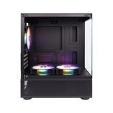 Корпус 1STPLAYER MIKU Mi2-A Black / mATX / 3x120mm FRGB fans / Mi2-A-BK-2F1R-1F1