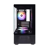 Корпус 1STPLAYER MIKU Mi2-A Black / mATX / 3x120mm FRGB fans / Mi2-A-BK-2F1R-1F1