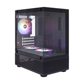 Корпус 1STPLAYER MIKU Mi2-A Black / mATX / 3x120mm FRGB fans / Mi2-A-BK-2F1R-1F1