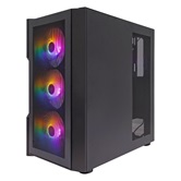 Корпус 1STPLAYER TRILOBITE T7-P Black / ATX / 4x120mm FRGB fans / T7-P-BK-4F1