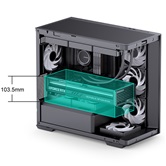 Корпус JONSBO D300 Black, TG (aquarium), mini-ITX, mATX, черный