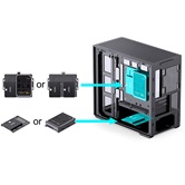 Корпус JONSBO D300 Black, TG (aquarium), mini-ITX, mATX, черный