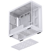 Корпус JONSBO D300 White, TG (aquarium), mini-ITX, mATX, белый