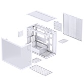 Корпус JONSBO D300 White, TG (aquarium), mini-ITX, mATX, белый