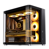 Корпус JONSBO TK-2 2.0 Black, TG (aquarium), mini-ITX, mATX, ATX, черный