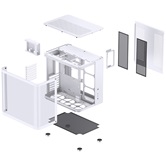 Корпус JONSBO TK-2 2.0 White, TG (aquarium), mini-ITX, mATX, ATX, белый
