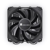 Кулер JONSBO HP-400S Black LGA1700/1200/115X/AM5/AM4 низкопрофильный 36.7мм (36шт/кор, TDP 160W, PWM, 90mm Fan, 4 тепловые трубки, 4-pin) Retail