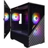 Корпус 1STPLAYER DK D7 Black / mATX / 3x120mm FRGB fans / D7-BK-3F1