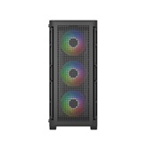 Корпус Powercase Ultimate Black, Tempered Glass, 4x 120mm ARGB fans, ARGB HUB, чёрный, ATX  (CUB-A4)