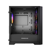 Корпус Powercase Alisio Micro X4B V2, Tempered Glass, 4х 120mm ARGB fans, ARGB HUB, чёрный, mATX  (CAMCXB-A4)