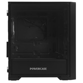 Корпус Powercase Alisio Micro X4B V2, Tempered Glass, 4х 120mm ARGB fans, ARGB HUB, чёрный, mATX  (CAMCXB-A4)