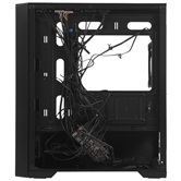 Корпус Powercase Alisio Micro X4B V2, Tempered Glass, 4х 120mm ARGB fans, ARGB HUB, чёрный, mATX  (CAMCXB-A4)