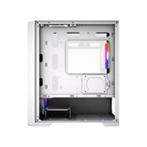 Корпус Powercase ByteFlow Micro White, Tempered Glass, 4х 120mm ARGB fans, ARGB HUB, белый, mATX  (CAMBFW-A4)