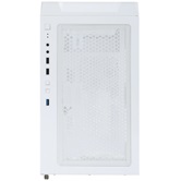 Корпус Powercase ByteFlow Micro White, Tempered Glass, 4х 120mm ARGB fans, ARGB HUB, белый, mATX  (CAMBFW-A4)