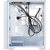 Корпус Powercase ByteFlow Micro White, Tempered Glass, 4х 120mm ARGB fans, ARGB HUB, белый, mATX  (CAMBFW-A4)