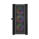 Корпус Powercase ByteFlow Micro Black, Tempered Glass, 4х 120mm ARGB fans, ARGB HUB, чёрный, mATX  (CAMBFB-A4)