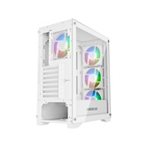Корпус Powercase Ultimate White, Tempered Glass, 4x 120mm ARGB fans, ARGB HUB, белый, ATX  (CUW-A4)