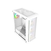 Корпус Powercase Ultimate White, Tempered Glass, 4x 120mm ARGB fans, ARGB HUB, белый, ATX  (CUW-A4)