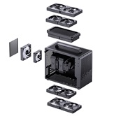 Корпус JONSBO Jonsplus Z20 Black, TG, mini-ITX, mATX, черный