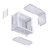 Корпус JONSBO Jonsplus Z20 White, TG, mini-ITX, mATX, белый