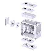 Корпус JONSBO Jonsplus Z20 White, TG, mini-ITX, mATX, белый