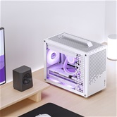 Корпус JONSBO Jonsplus Z20 White, TG, mini-ITX, mATX, белый