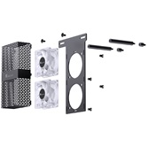 Радиатор для оперативной памяти JONSBO NF-2 ARGB Black (2x50mm ARGB FAN, черный, 4-pin, 3-pin 5V)