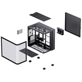 Корпус JONSBO TK-3 Black, TG (aquarium), mini-ITX, mATX, ATX, черный