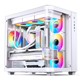 Корпус JONSBO TK-3 White, TG (aquarium), mini-ITX, mATX, ATX, белый