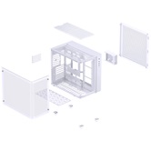 Корпус JONSBO TK-3 White, TG (aquarium), mini-ITX, mATX, ATX, белый