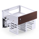 Корпус JONSBO N4 White, 1x120mm Fan, mini-ITX, SFX, белый