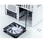 Корпус JONSBO N4 White, 1x120mm Fan, mini-ITX, SFX, белый