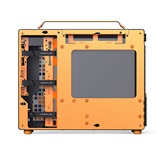 Корпус JONSBO Jonsplus Z20 Orange/Black, TG, mini-ITX, mATX, черно-оранжевый