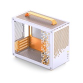 Корпус JONSBO Jonsplus Z20 Orange/White, TG, mini-ITX, mATX, бело-оранжевый