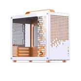 Корпус JONSBO Jonsplus Z20 Orange/White, TG, mini-ITX, mATX, бело-оранжевый