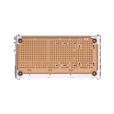 Корпус JONSBO Jonsplus Z20 Orange/White, TG, mini-ITX, mATX, бело-оранжевый