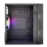 Корпус 1STPLAYER FIREBASE X1 Black / mATX / 3x120mm FRGB fans / X1-BK-3F1