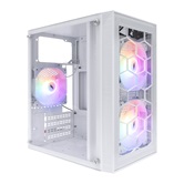 Корпус 1STPLAYER FIREBASE X1 White / mATX / 3x120mm FRGB fans / X1-WH-3F1-W