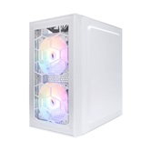 Корпус 1STPLAYER FIREBASE X1 White / mATX / 3x120mm FRGB fans / X1-WH-3F1-W