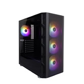 Корпус 1STPLAYER FIREBASE XP Black / ATX / 4x120mm FRGB fans / XP-BK-4F1