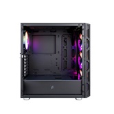 Корпус 1STPLAYER FIREBASE XP Black / ATX / 4x120mm FRGB fans / XP-BK-4F1