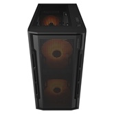 Корпус Cougar Uniface Mini RGB  2х140mm + 1x120mm ARGB Fan, ARGB Fan Hub, без БП, черный, mATX / CGR-55C9B-RGB