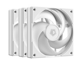 Вентилятор ID-COOLING AS-120-W TRIO (3 in 1) 120x120x25мм (20шт./кор, PWM, резиновые углы, белый, 300-2000об/мин, супертихий)  BOX