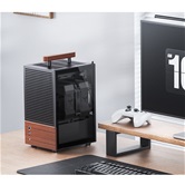 Корпус JONSBO T6 Black, TG, mini-ITX, черный